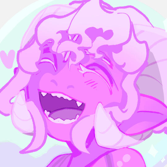 Pink Jester A pink dragon anthro in a pale pink bodysuit happily exclaiming with hearts around them.
